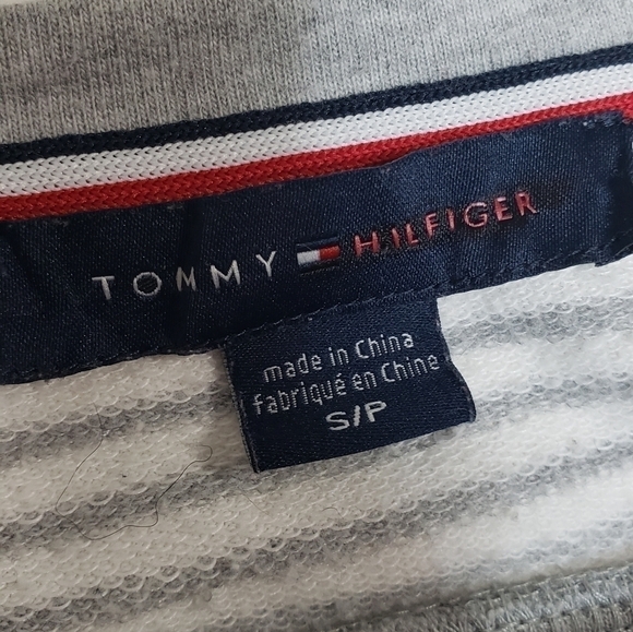 Tommy Hilfiger Gray And White Long Sleeve Top - Picture 5 of 6